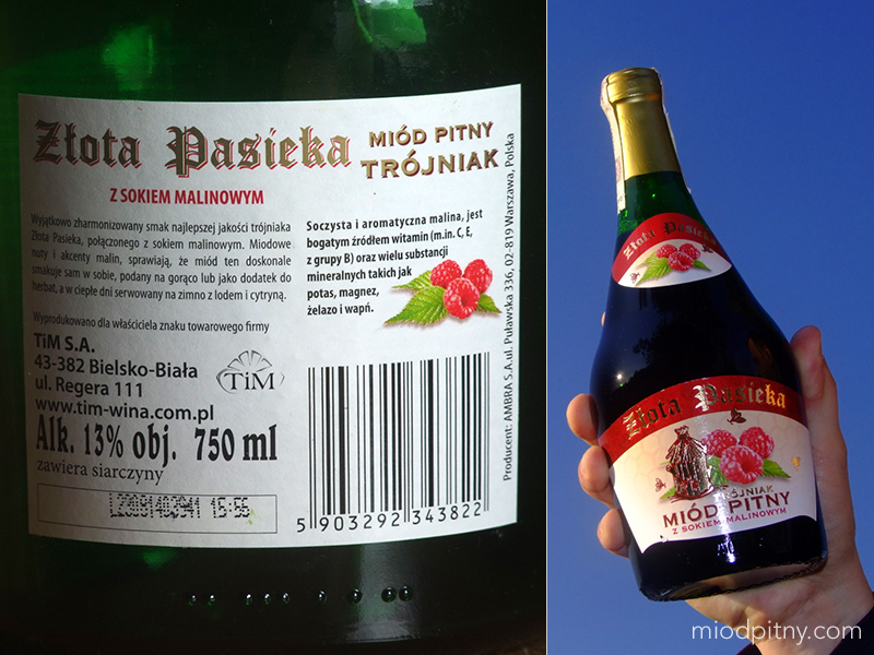 Trójniak Złota Pasieka - malinowy